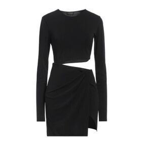 The Andamane mini black dress long sleeve